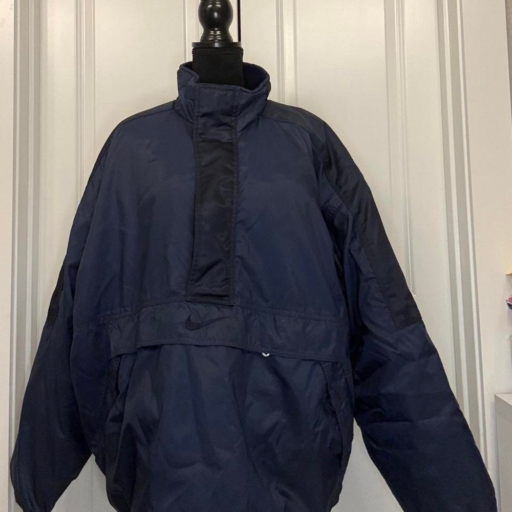 vintage 90s Nike Coaches Pullover navy -‎ Size XL
